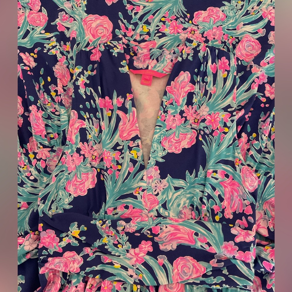 EUC Lilly Pulitzer Maxi Dress, Size M, Worn once, bright and beautiful - Picture 6 of 7